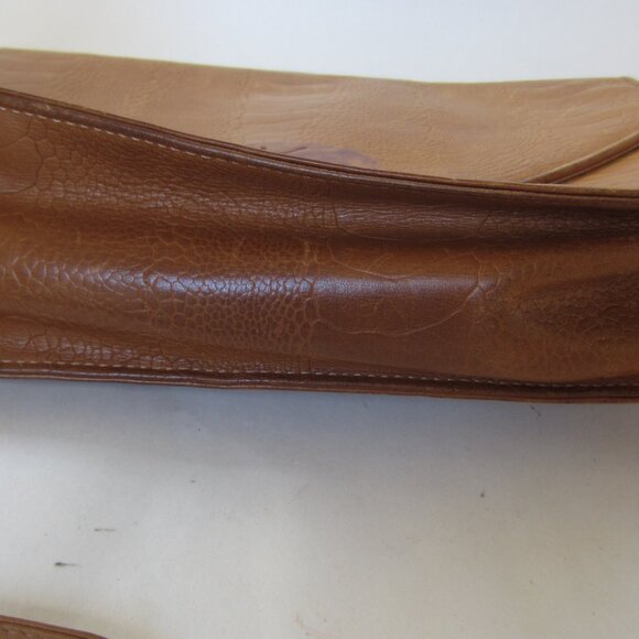 Vintage 1980’s Krizia Tan Leather Shoulder Bag Designer - Picture 10 of 12